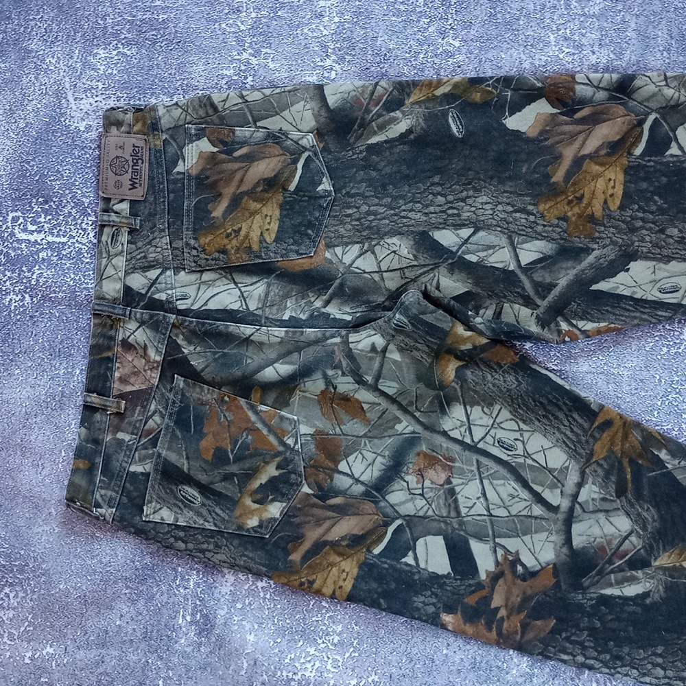 WRANGLER CAMOUFLAGE Denim Jeans BAGGY - Picture 8 of 11